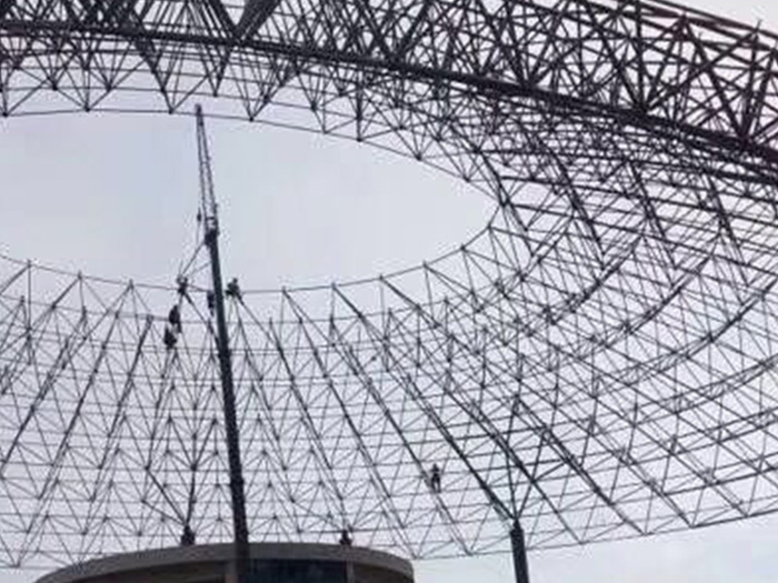 霸州篮球馆球形网架厂家价格